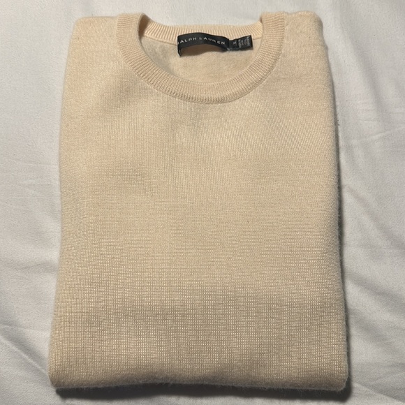 Ralph Lauren Other - RALPH LAUREN | 100% cashmere crewneck sweater in cream, size medium